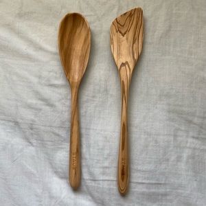 Staub Olive Wood Spoon Spatula Set